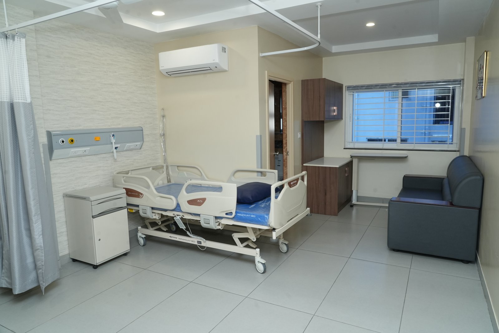 Private room at Gastromed Hospital, Trichy